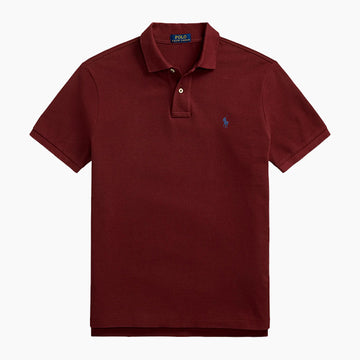 Men's Classic Cotton Polo Shirt Maroon