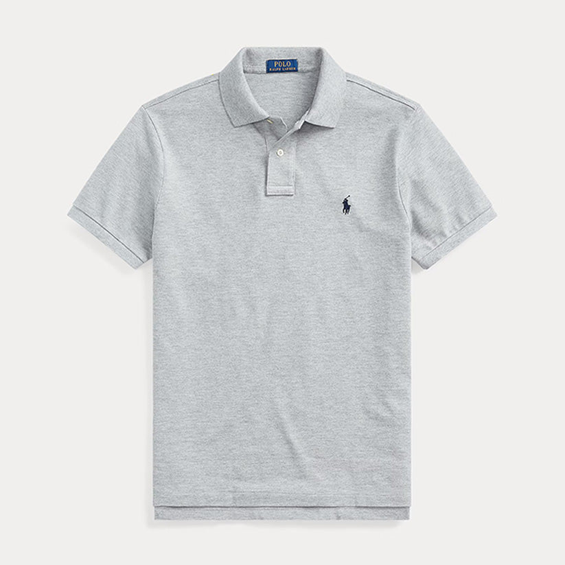 Men's Classic Cotton Polo Shirt Grey