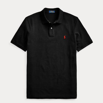 Men's Classic Cotton Polo Shirt Black
