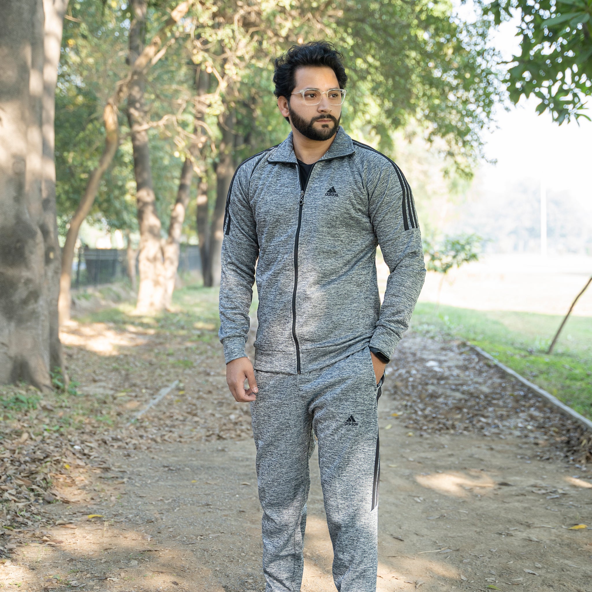 A-D-S Premium Quality Grey Tracksuit